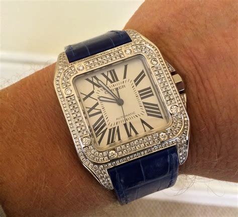 cartier watch with diamond bezel|diamond cartier watch juliette porter.